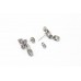 Stud Earrings Silver 925 Sterling Women Natural Garnet Gem Stone Handmade C798